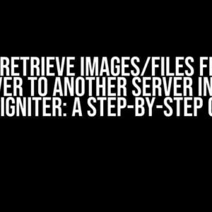 How to Retrieve Images/Files from One Server to Another Server in PHP CodeIgniter: A Step-by-Step Guide