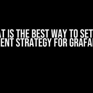 What is the Best Way to Set the Deployment Strategy for Grafana/Loki?